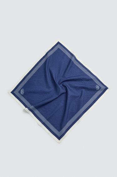 BANDANA À INSCRIPTION - Bleu marine de Zara