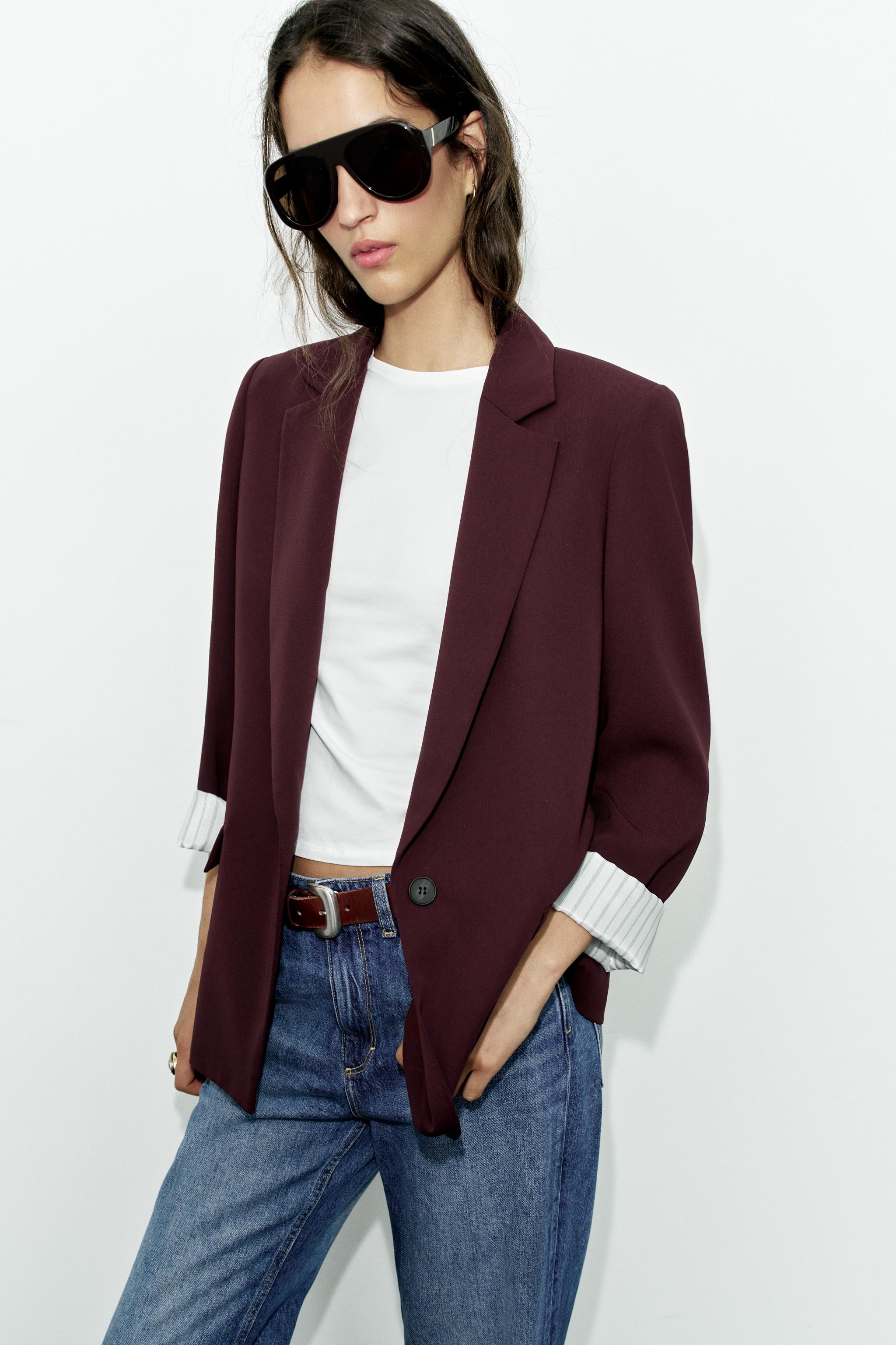 VESTE À ÉPAULETTES ET POIGNETS IMPRIMÉS
