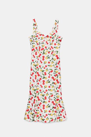 PRINTED MIDI DRESS - white by Zara - Image 0