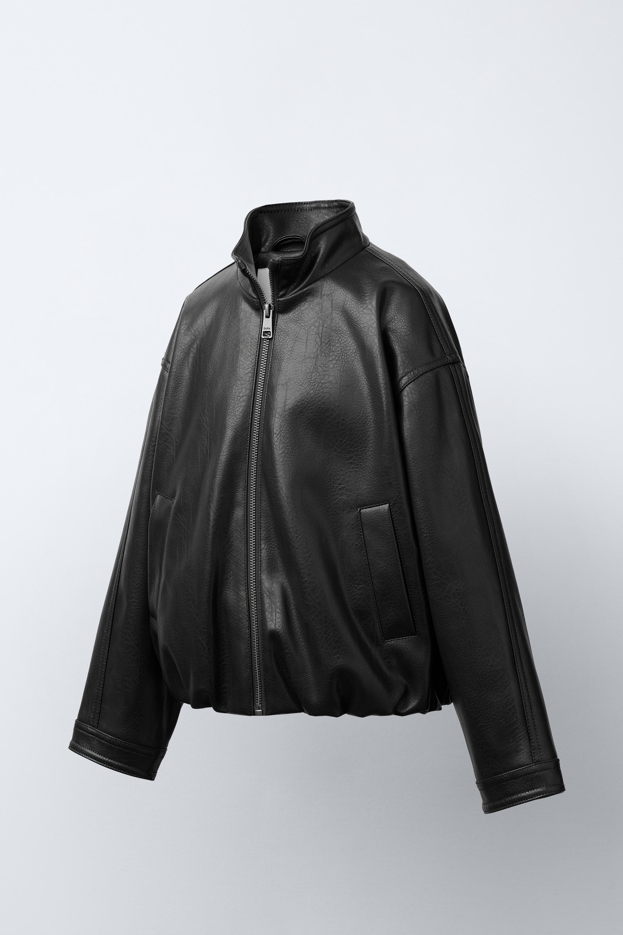 FAUX LEATHER JACKET - Brown | ZARA United States