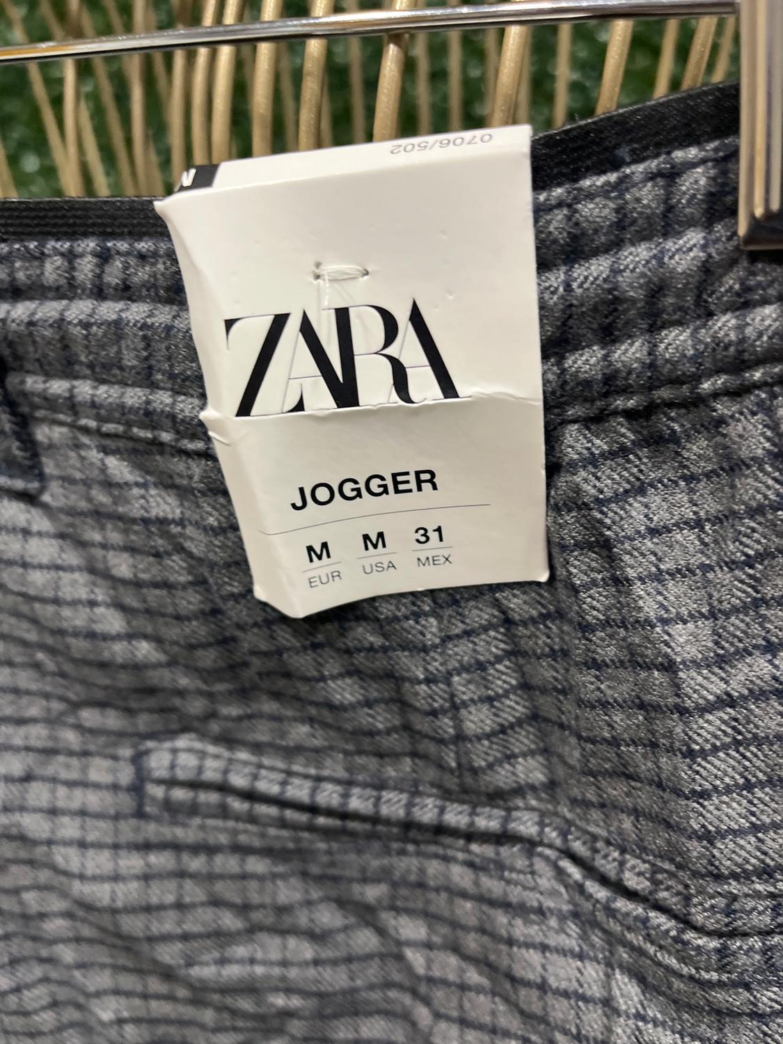 PLAID JOGGER WAIST PANTS - Image 3