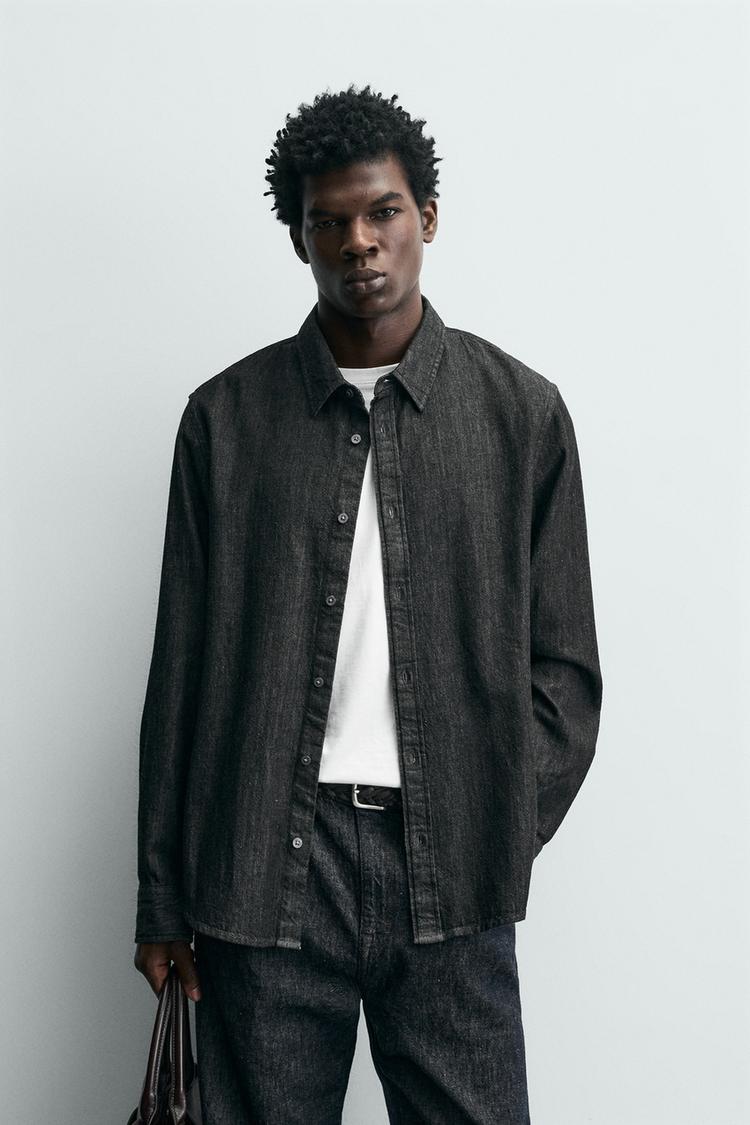 ZARA RELAXED FIT DENIM SHIRT