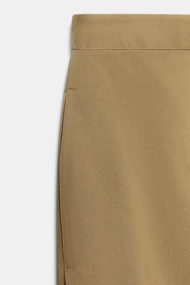 ZW COLLECTION TROUSERS WITH FRONT PLEATS - camel by Zara - Image 6