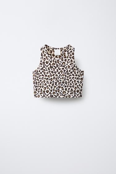 TOP CON STAMPA ANIMALIER - Leopardato di Zara