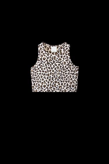 Zara ANIMAL PRINT TOP - Leopard - Image 0