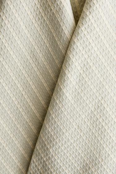 PACK OF WAFFLE-KNIT TEA TOWELS (PACK OF 2) - Green / Blue by Zara - Image 2