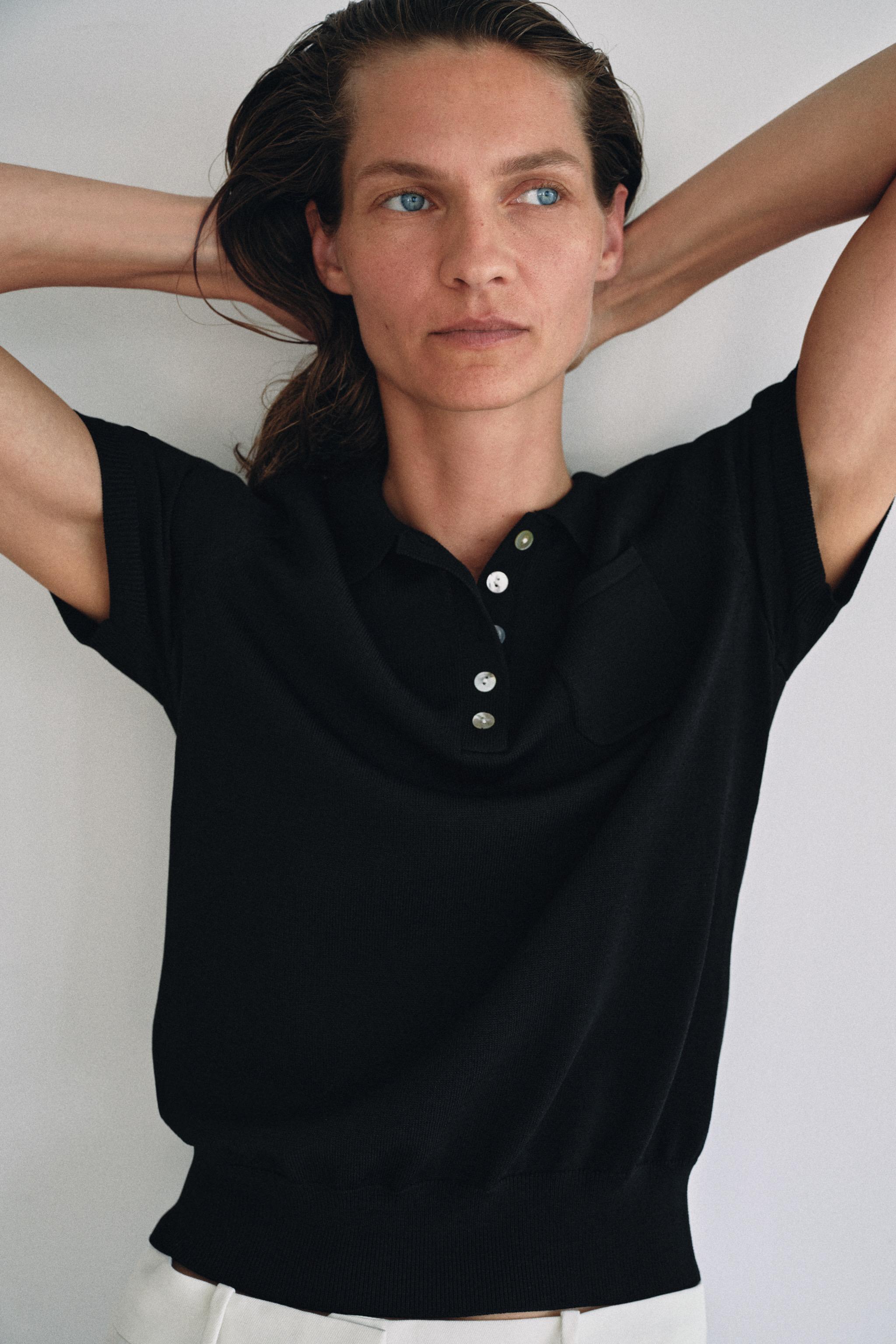 SHORT SLEEVE KNIT POLO SHIRT