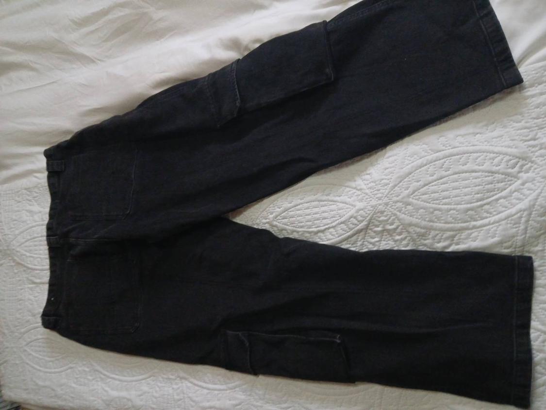 CARGO POCKET DENIM TROUSERS - Image 2