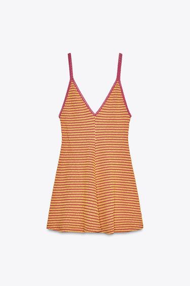 JACQUARD SHORT DRESS - Pink by Zara - Image 3