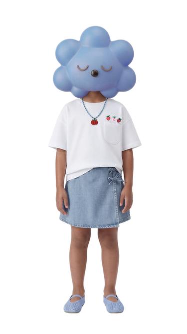 T-SHIRT POCHE BRODERIES - Blanc de Zara