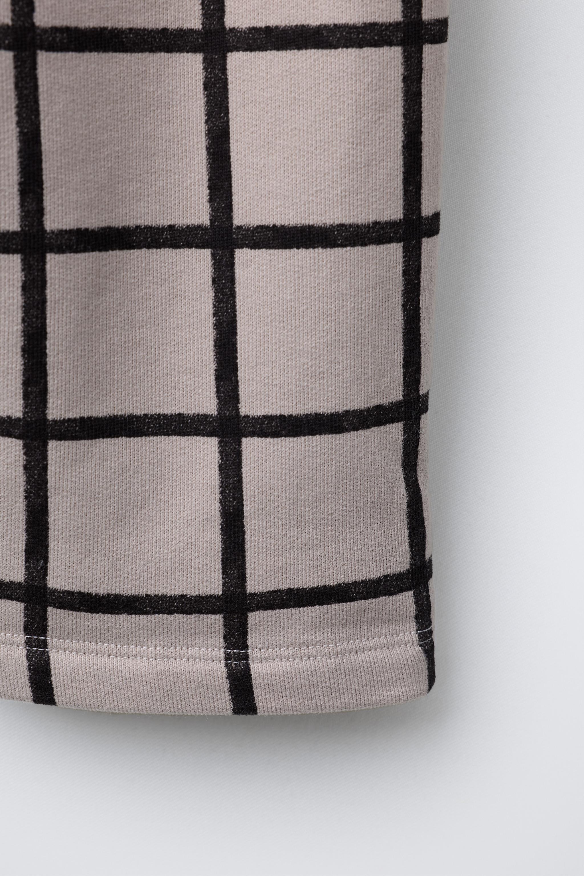 PLAID PLUSH BAGGY PANTS