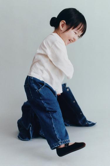 Zara SOFT TOUCH INTERIOR JEANS - Mid-blue