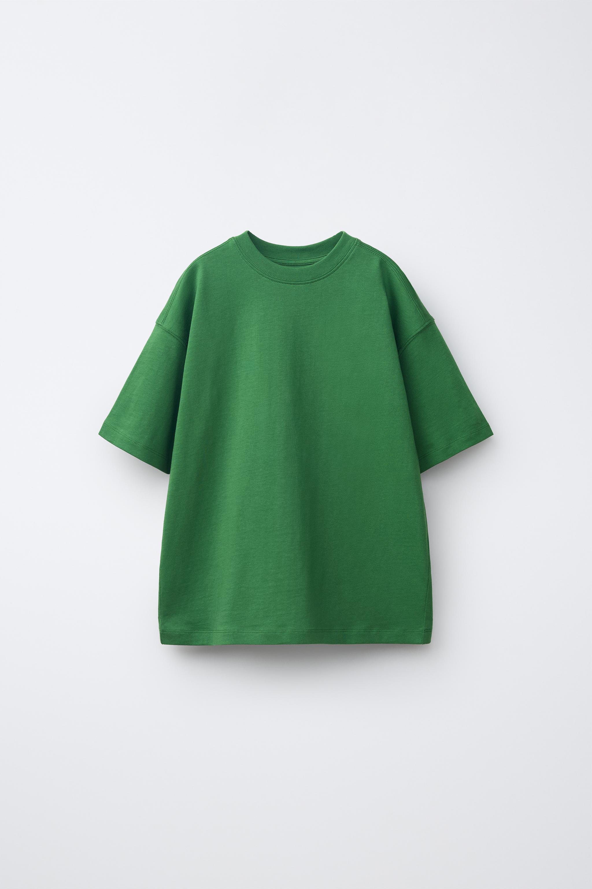 PLAIN T-SHIRT — Mid-green