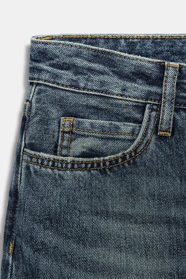 ZW COLLECTION BAGGY MID-WAIST JEANS - Blue by Zara