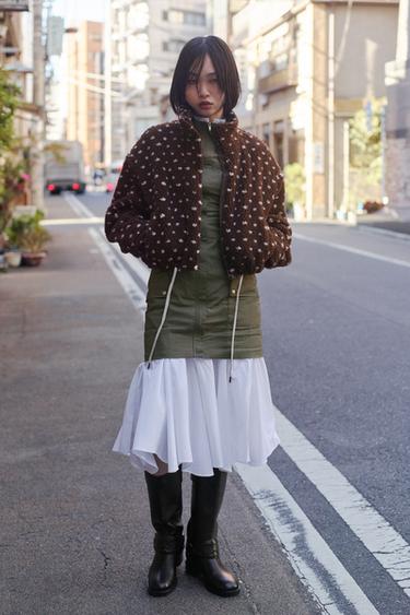 TRENCH COAT DRESS WITH POCKETS - Dark khaki by Zara