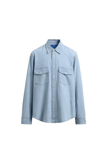 LIGHT DENIM SHIRT AARON LEVINE X ZARA - Light blue by Zara