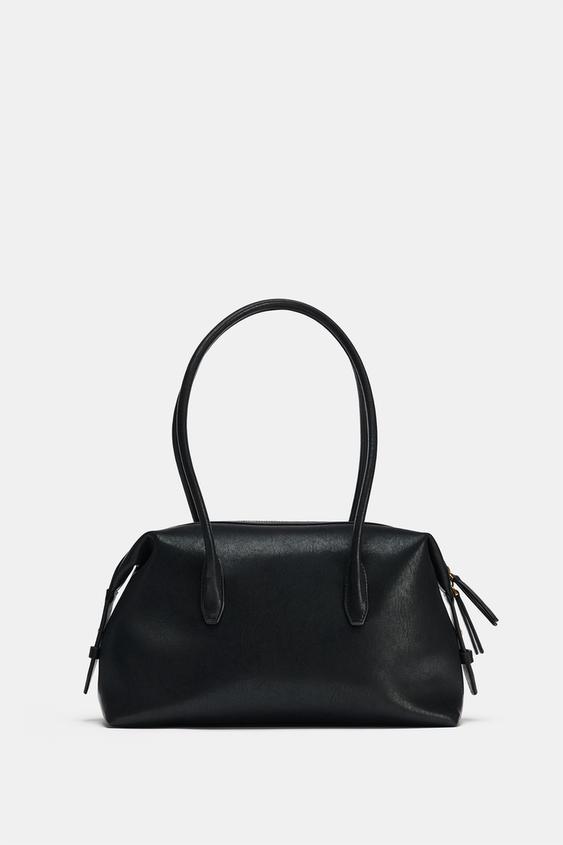Zara 長形單肩包 - 黑色 - 圖片 0