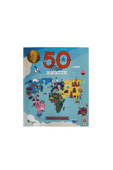 LIBRO PER BAMBINI 50 MAPS OF THE WORLD (INGLESE) - Multicolore di Zara