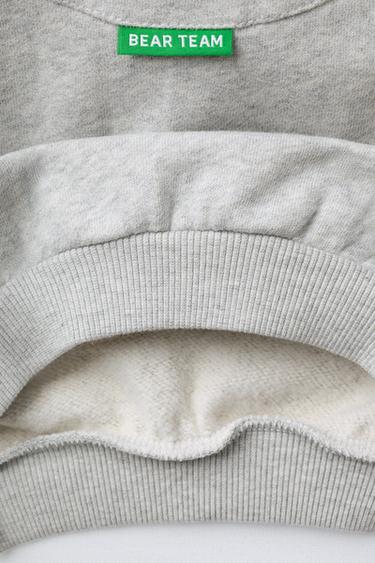 SWEAT OURS BRODÉ - Gris chiné de Zara - Image 3