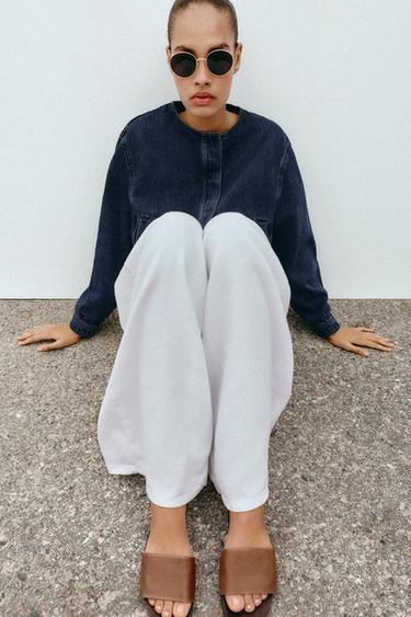 SOFT LEATHER FLAT SANDALS - Brown by Zara - Image 0