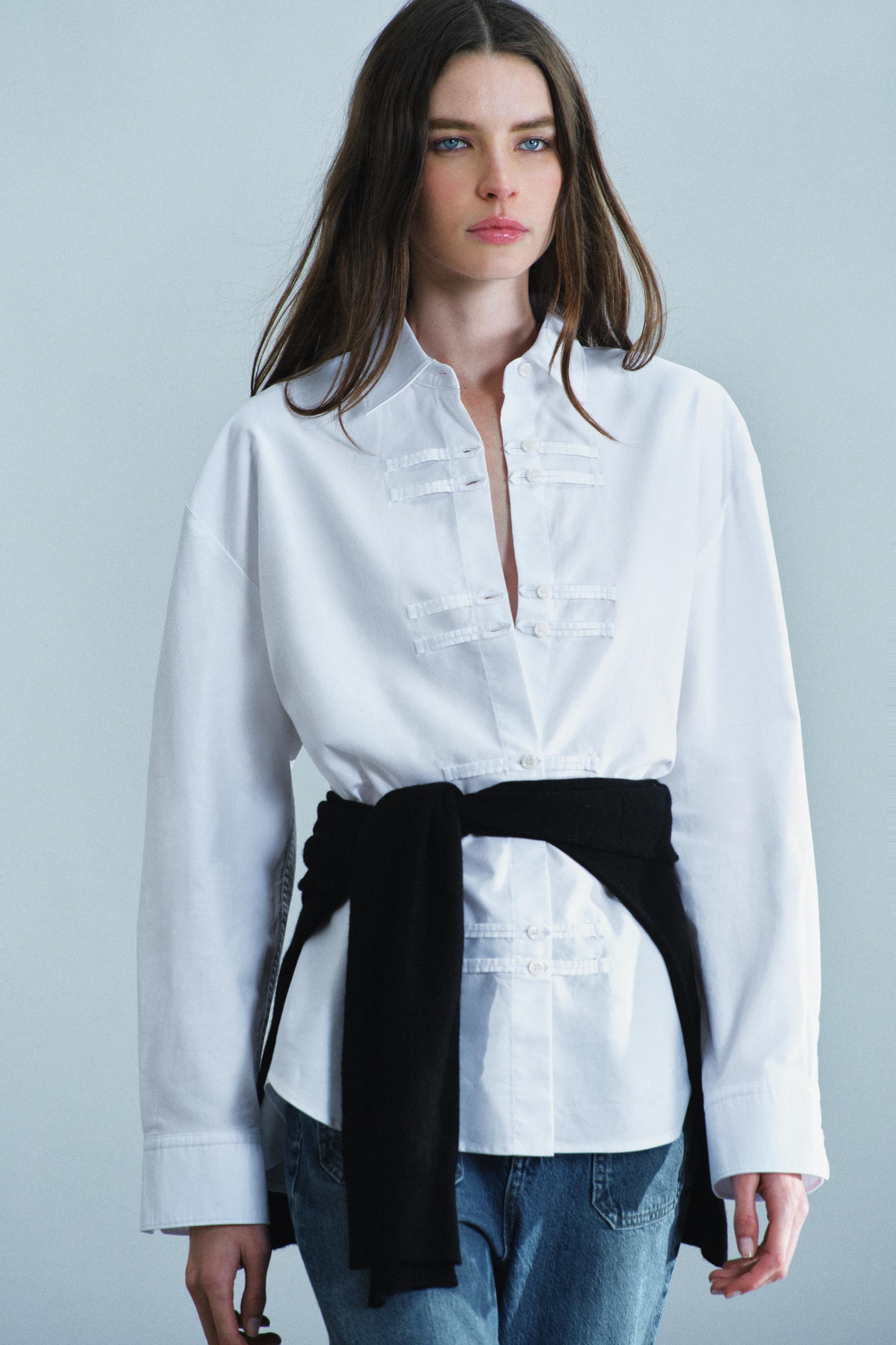 CHEMISE OXFORD AVEC BRANDEBOURGS ZW COLLECTION