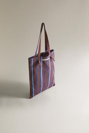 TOTE BAG COTON X TENSIRA - Bordeaux de Zara - Image 1