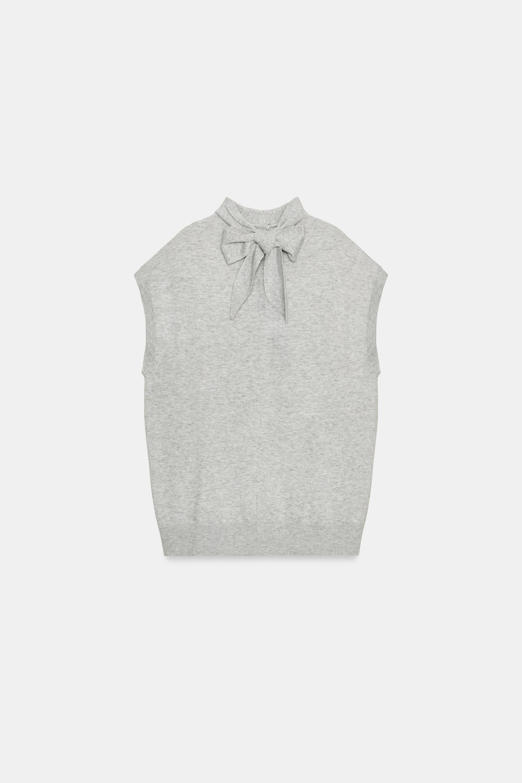 BOW KNIT VEST