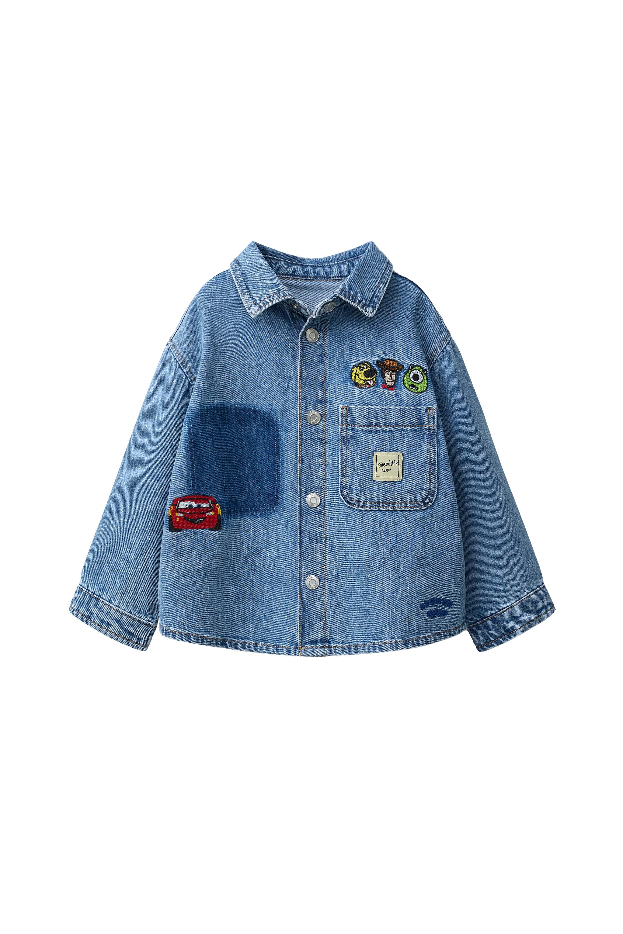 ディズニー デニムシャツジャケット - ミディアムブルー | ZARA Japan