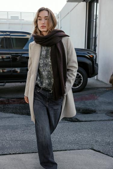 ABRIGO HOMBRERAS SOFT - Tostado de Zara