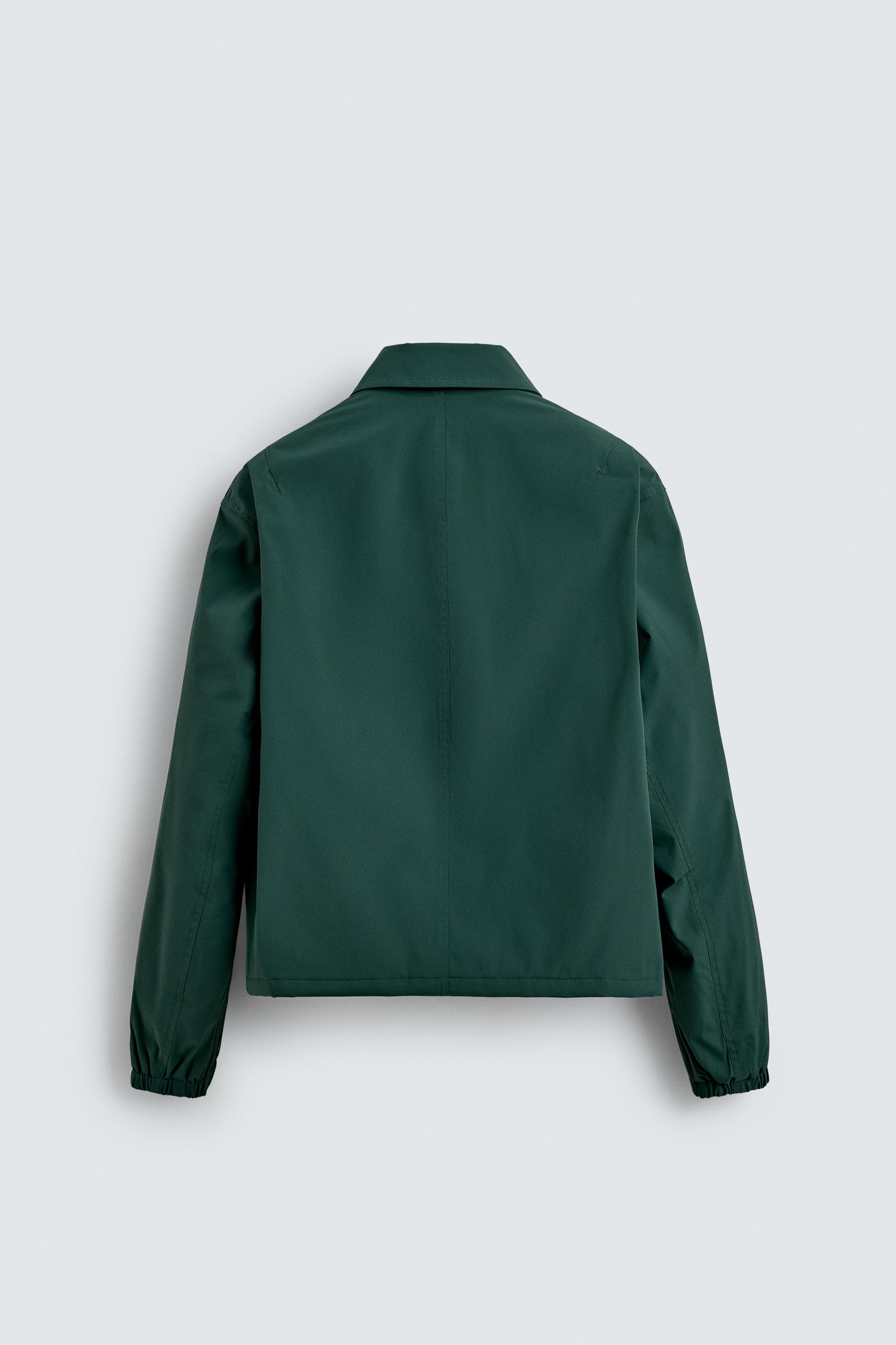 ZIPPERED TECHNICAL JACKET - Green | ZARA United States