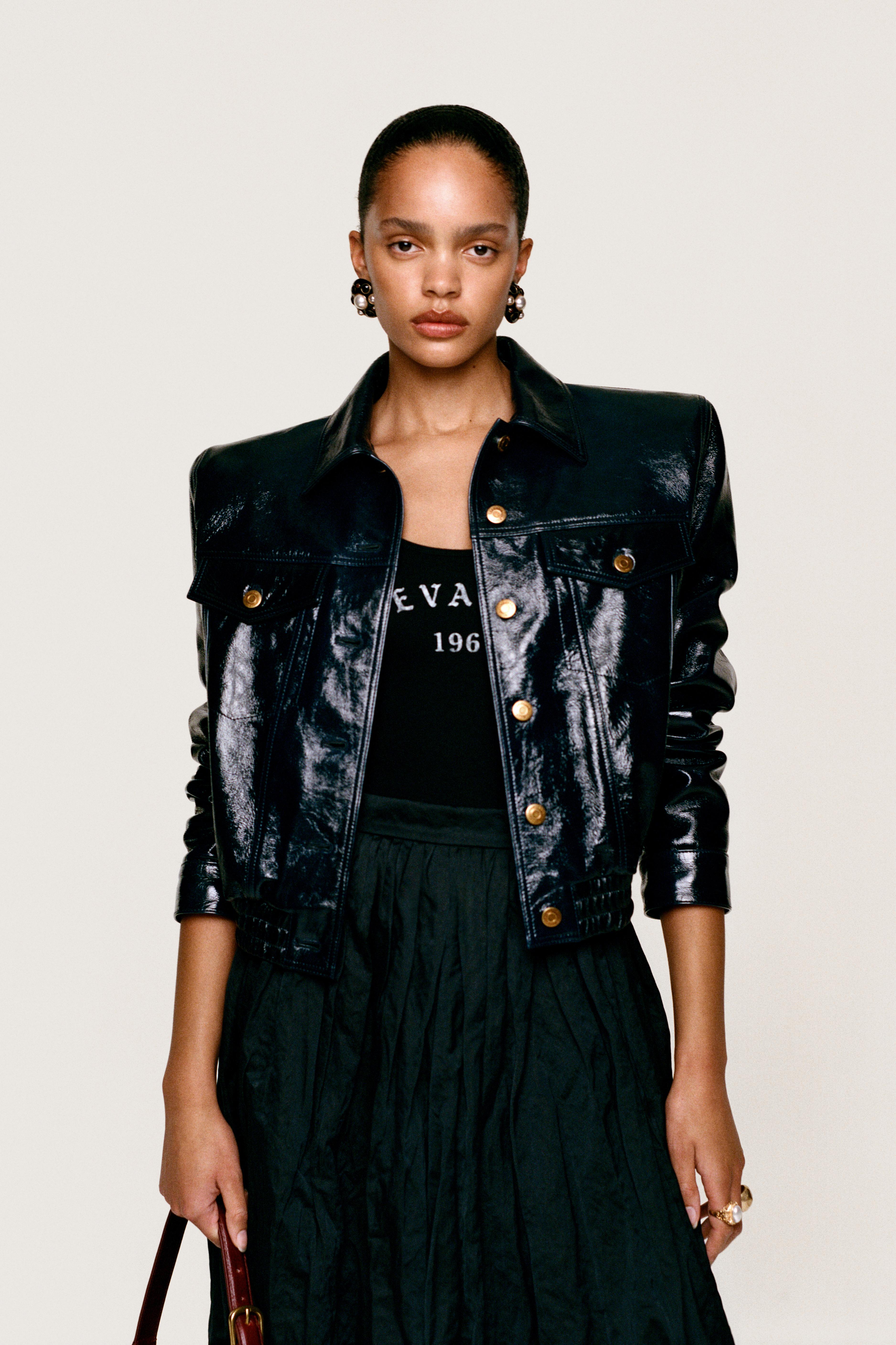 LEATHER SHOULDER PAD JACKET WILLY CHAVARRIA X ZARA