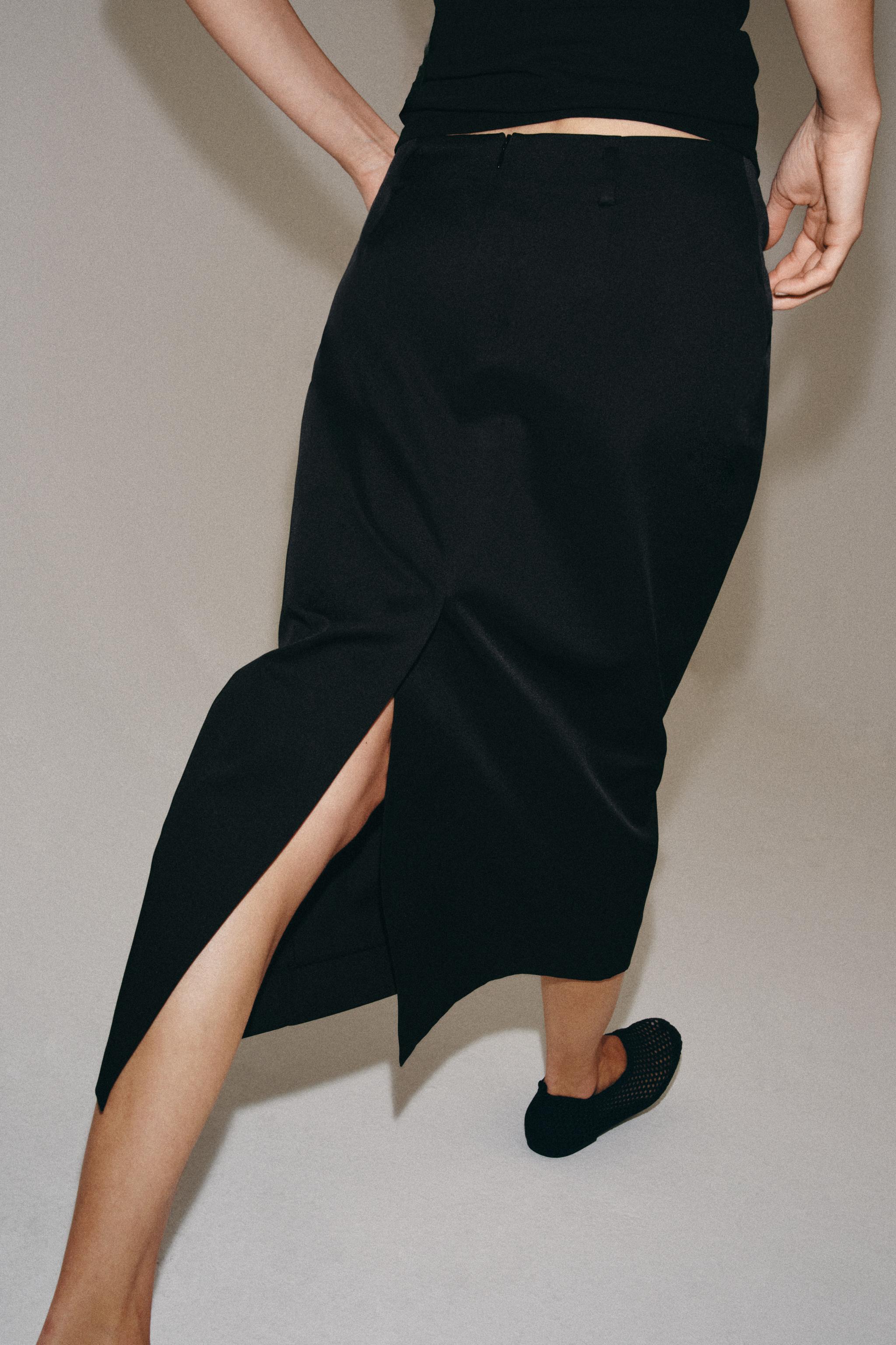 ZW COLLECTION MIDI SKIRT WITH SLIT