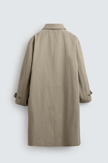 WATER-REPELLENT TRENCH COAT - Light beige by Zara - Image 8