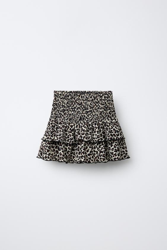 FALDA BERMUDA ANIMAL PRINT - Leopardo de Zara - Imagen 0