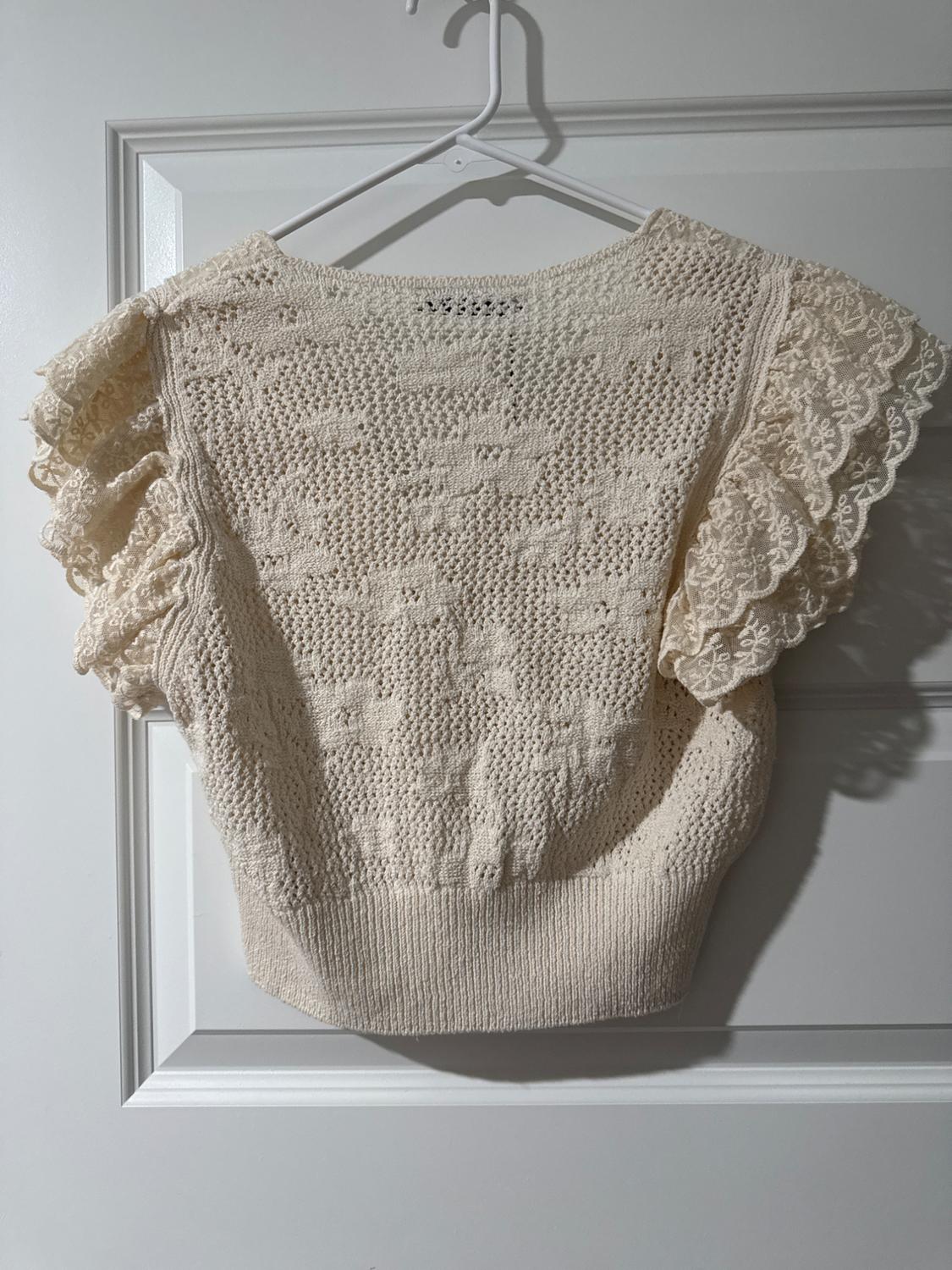 POINTELLE KNIT TOP - Image 4