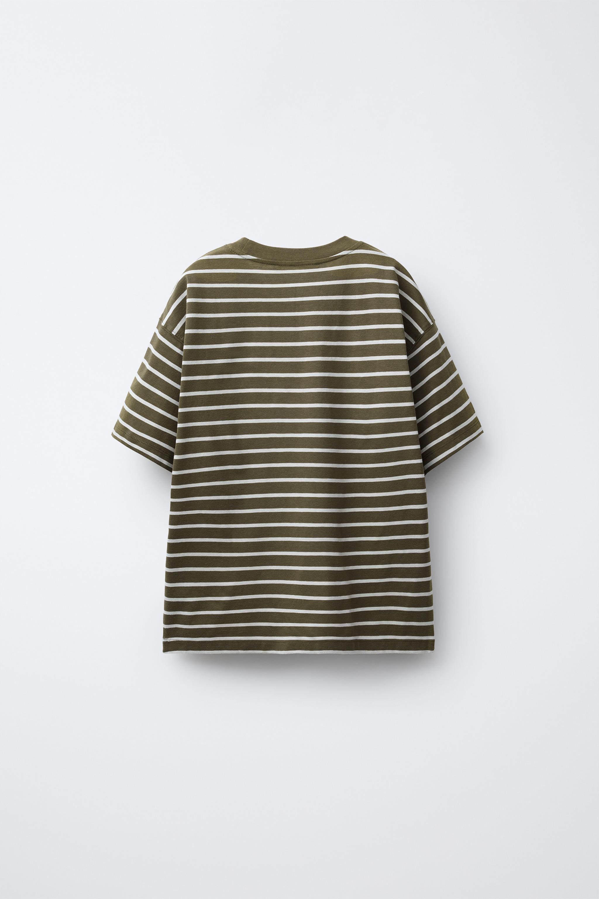 LOT TROIS T-SHIRTS RAYURES ET UNIS
