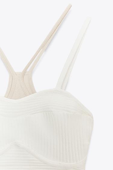 LAYERED TOP - Ecru / Beige by Zara - Image 5