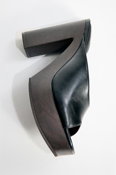 SANDÁLIA PLATAFORMA - Preto da Zara