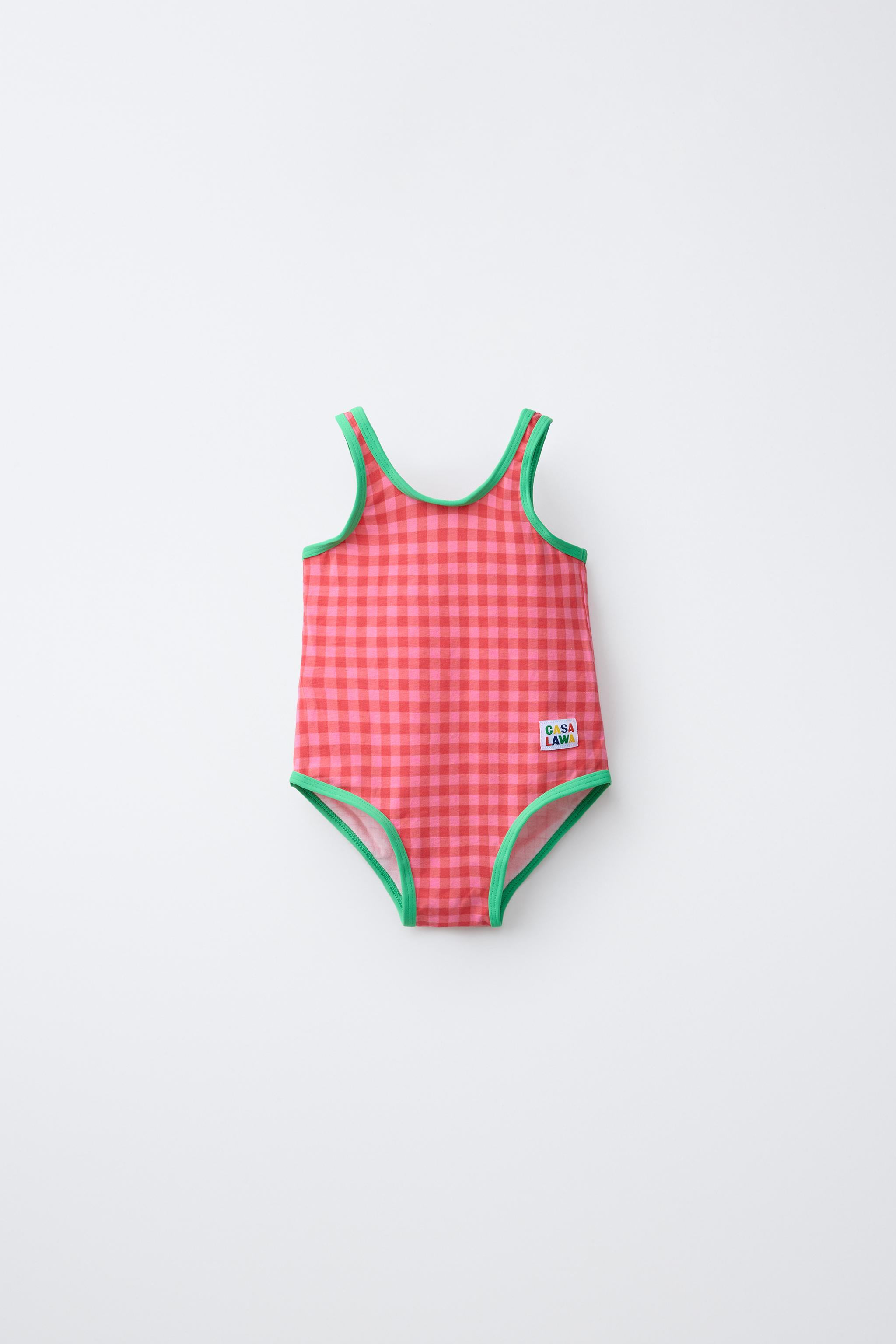 2-6 YEARS / CASA LAWA X ZARA KIDS PLAID SWIMSUIT - Blue | ZARA