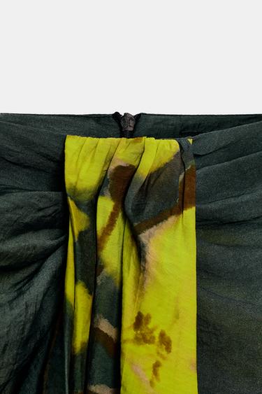 PARÉO IMPRIMÉ FLEURS NŒUD - Vert de Zara - Image 6