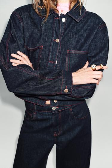 JACKE Z1975 MIT SCHULTERPOLSTERN - Blau von Zara