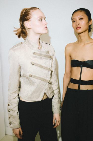 WIDE-LEG PLEATED TROUSERS ZW COLLECTION - Black by Zara - Image 2