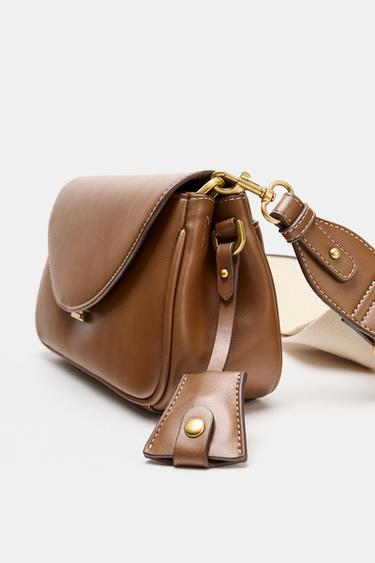 LONG CROSSBODY BAG - Dark tan by Zara - Image 3