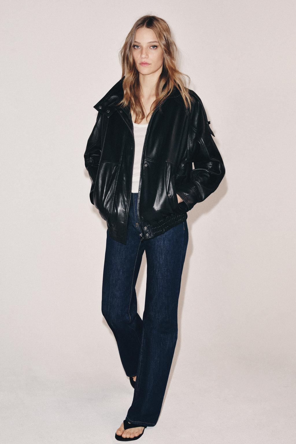 100% LEATHER JACKET ZW COLLECTION