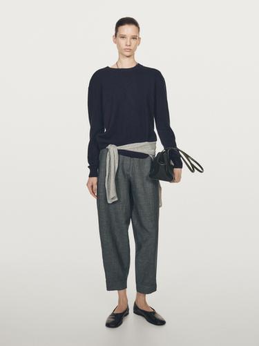 Jersey cuello redondo 100% cashmere - 452 de Zara