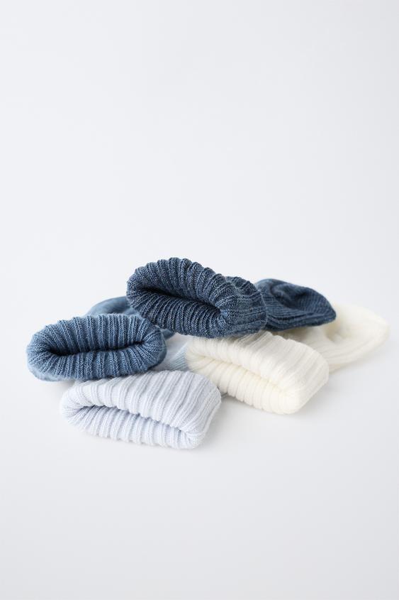 LOT DE QUATRE PAIRES DE CHAUSSETTES COLORÉES EN BOÎTE - Bleu moyen de Zara - Image 2