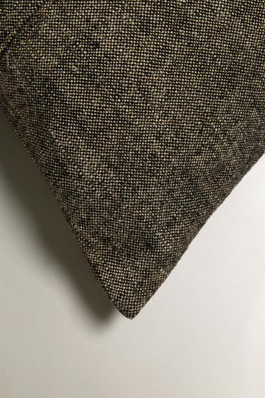 FOG LINEN CUSHION COVER - Dark grey by Zara - Image 1