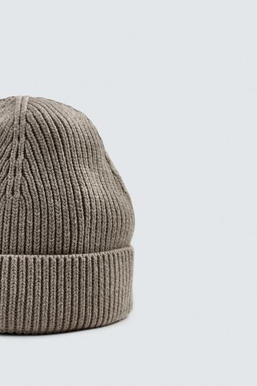 ORIGINS COTTON BLEND BEANIE - Sand / Marl by Zara - Image 5