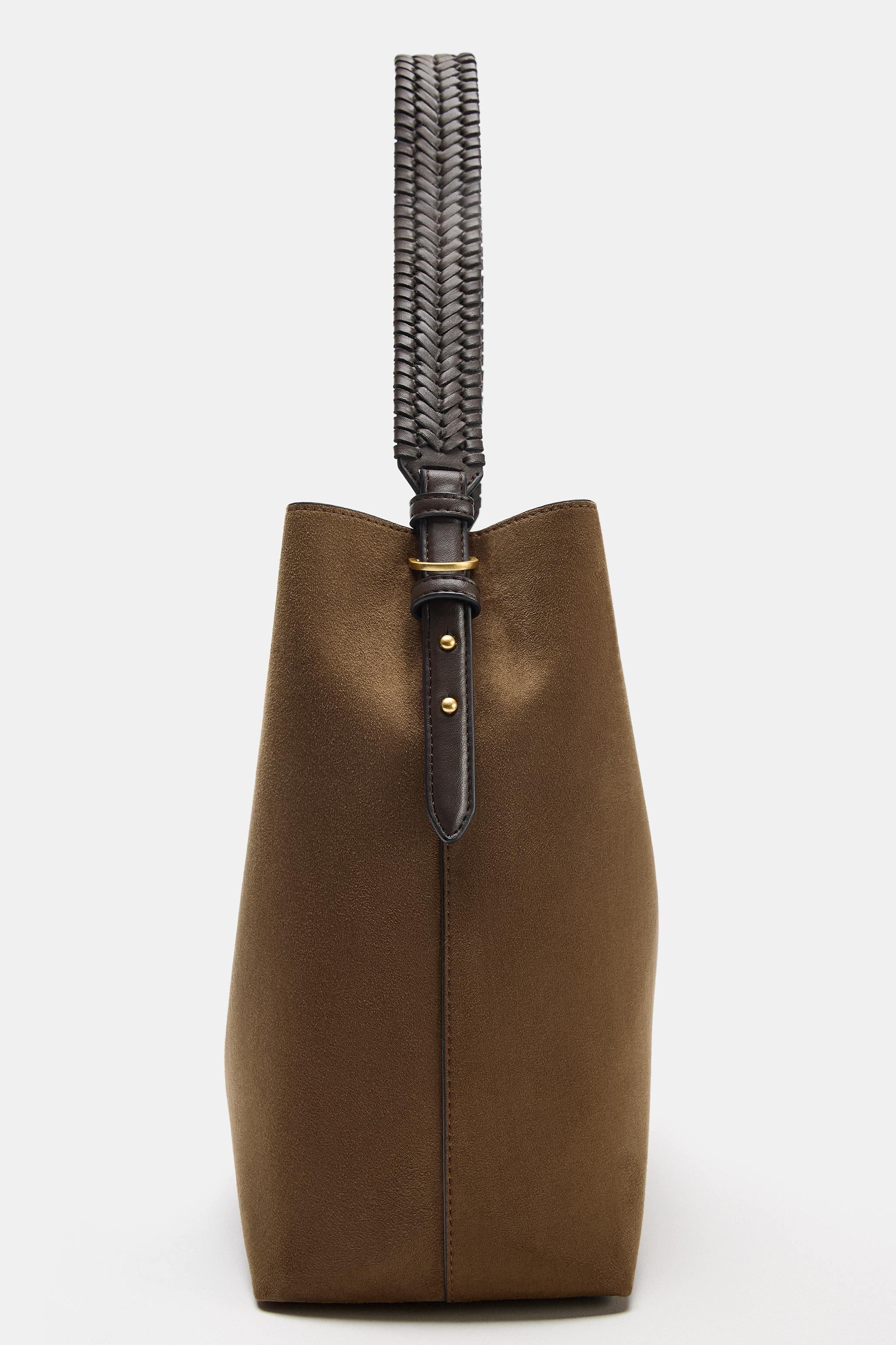 Женские сумки Zara BRAIDED SHOPPER — фото 6