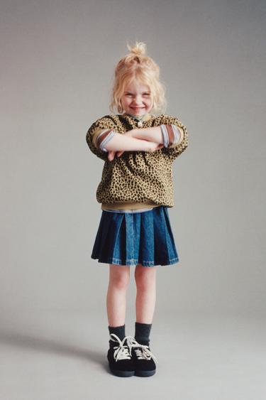 „HEAVY WEIGHT“ DŽEMPERIS SU GYVŪNO KAILIO RAŠTU – Tamsi smėlio – „Zara“